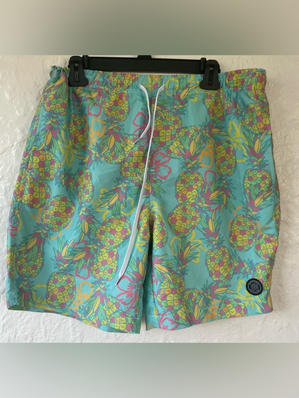 Brooklyn Cloth Kent Ave Volley Men’s Teal Blue Swim Trunks Size L